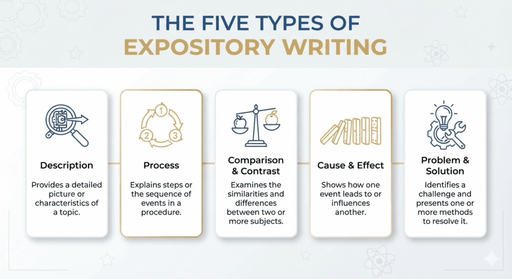 The Five Types of Expository Writing