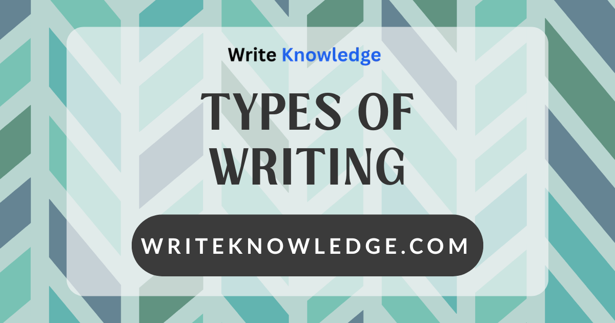 Types of Writing