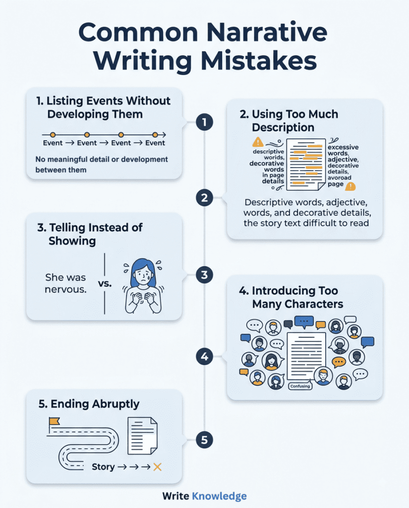 Common Narrative Writing Mistakes