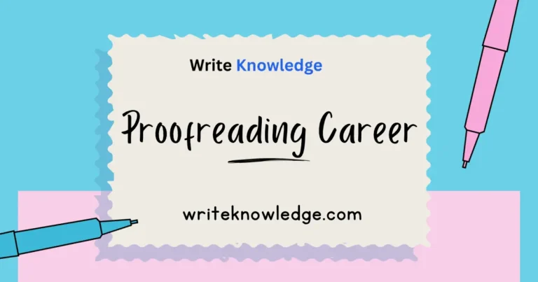 Proofreading Career
