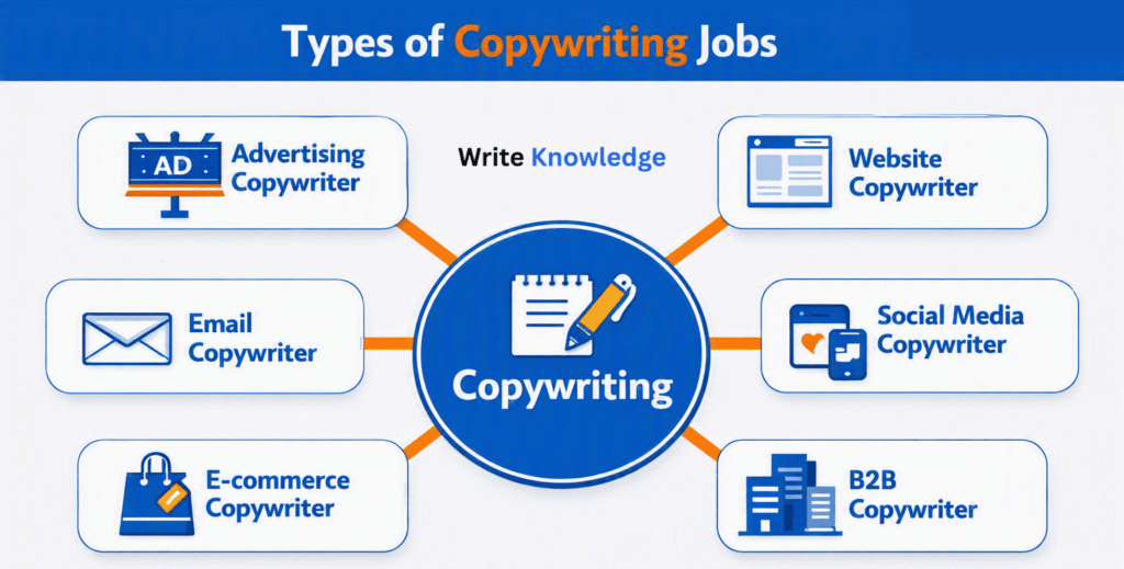 Types of Copywriting Career/Jobs