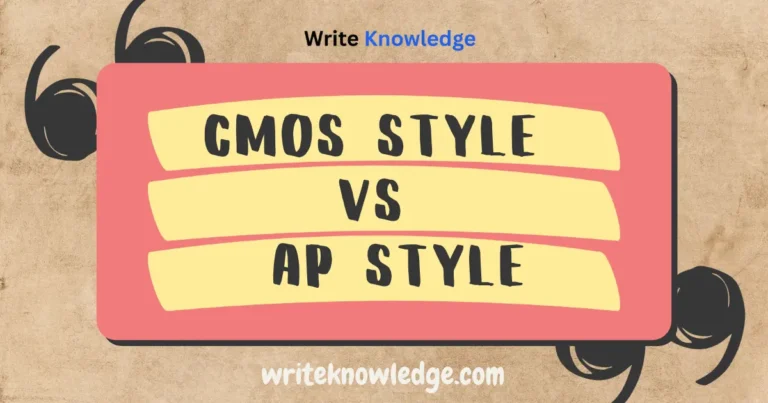 CMOS Style vs AP Style
