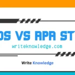 CMOS vs APA writing style