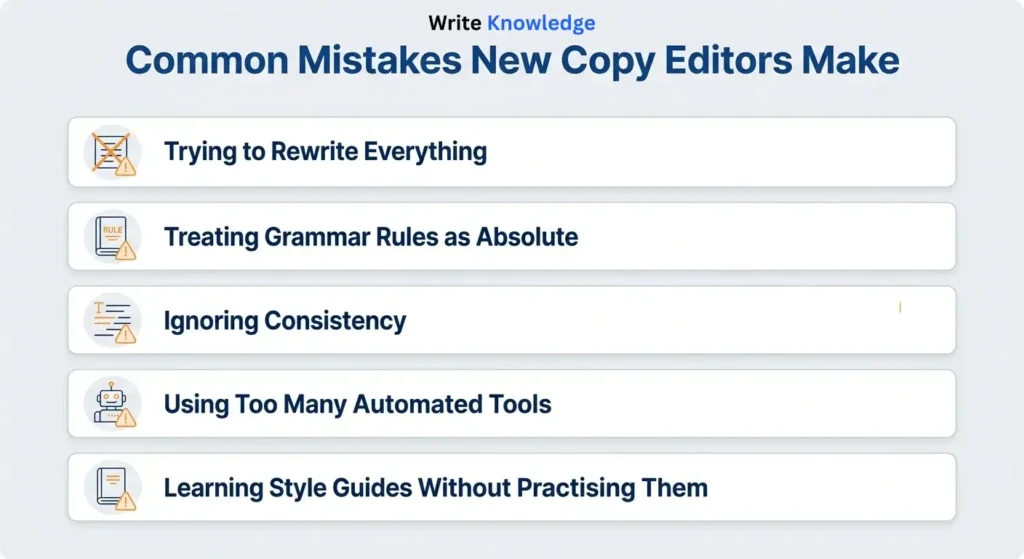 Common Mistakes New Copy Editors Make