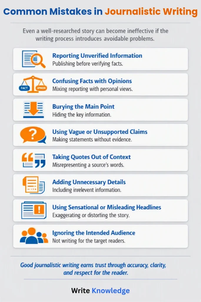 Common Mistakes in Journalistic Writing