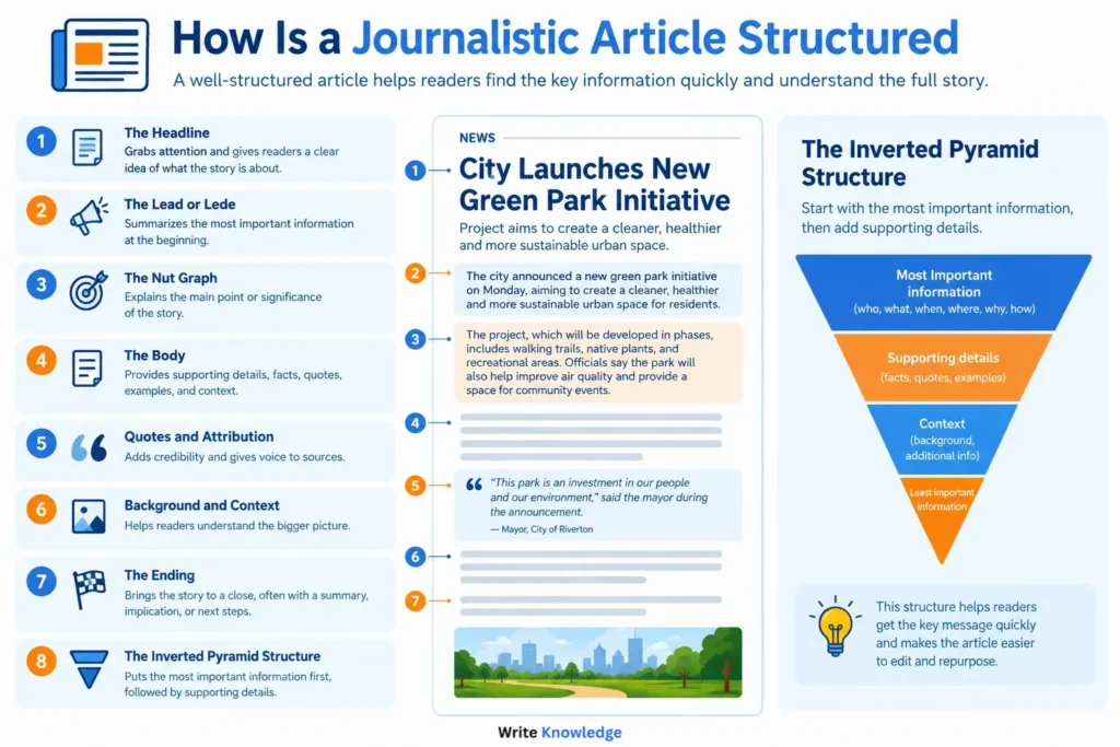 How Is a Journalistic Article Structured